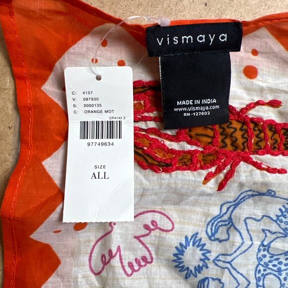 NWT Vismaya x Anthropologie Italian Summer Icon Scarf Size All - Picture 3 of 5